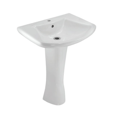 JAQUAR WALL HUNG BASIN WITH FULL PEDESTAL